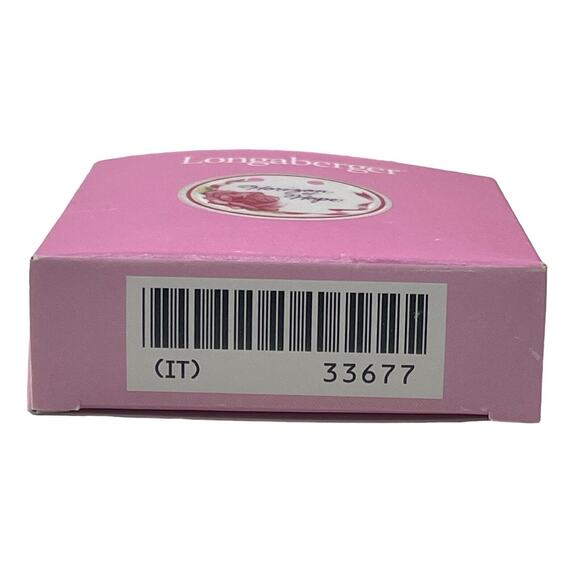 Longaberger Horizon of Hope Basket Tie-On Pink Floral 1998 Original Box Vintage - Picture 6 of 7